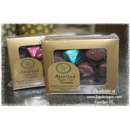 No sugar Added Chocolate Box - 1/4lb | Weiser Classic Candy